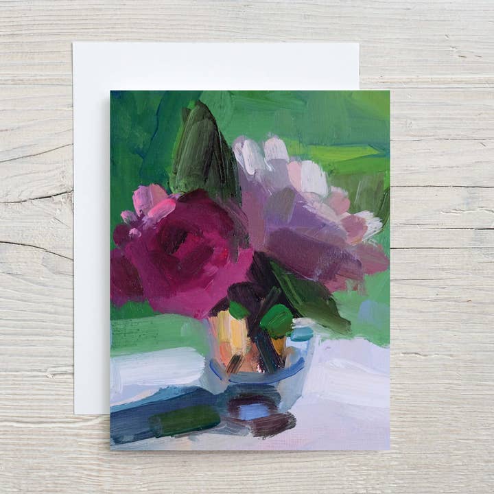 Amy Brnger Art and Paperworks - Vente Carte de vœux classique - F61 Summer Tiny Bouquet Carte et enveloppe A2