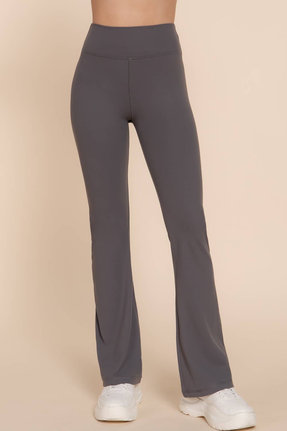 Active Basic | Active USA - Wholesale Athletic Pants - Women's - Waist Band Flare Stretch Workout Long Pants28