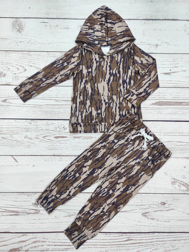 sassy kids palace - Wholesale Top & Pant Set - Kids - Boys Camouflage Print Hunting Pants Set