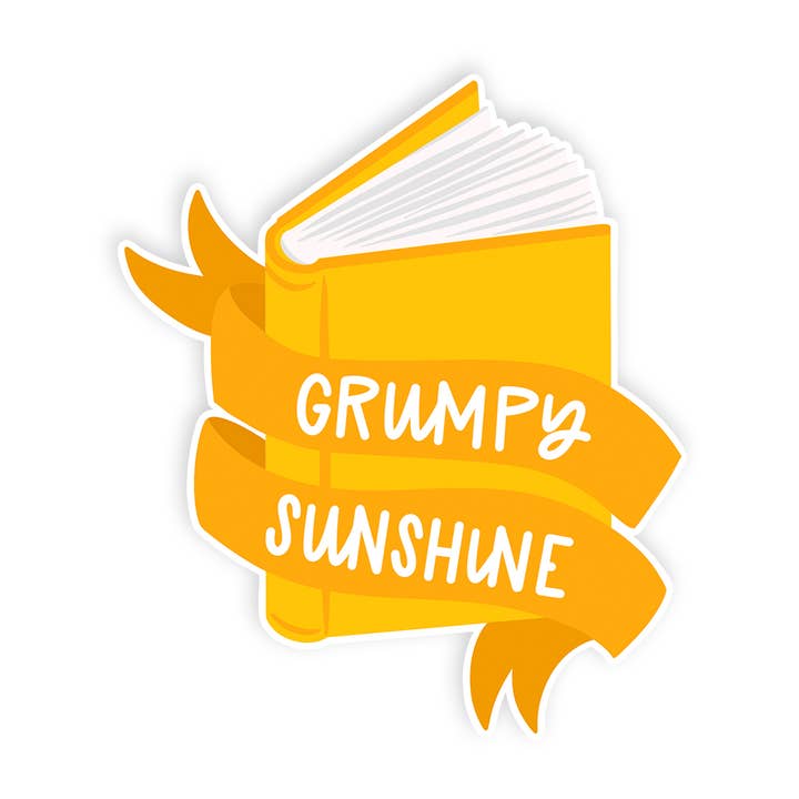 Grumpy Sunshine Book Lover Kindle Sticker for wholesale by Little Lovelies Studio