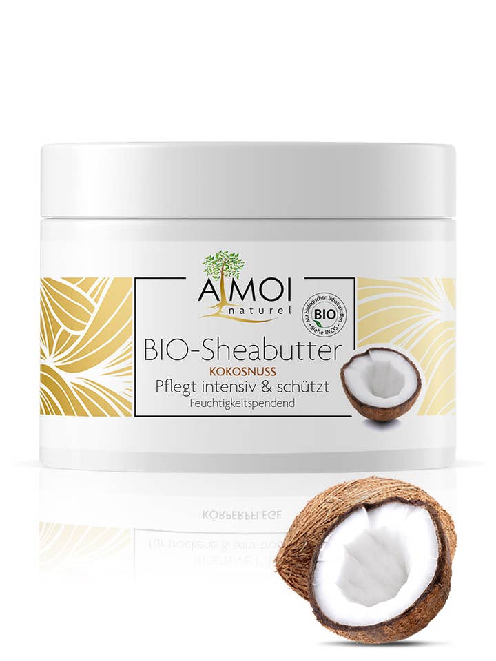 Beurre de karité à la noix de coco d'AMOI Naturel pour la vente par AMOI naturel
