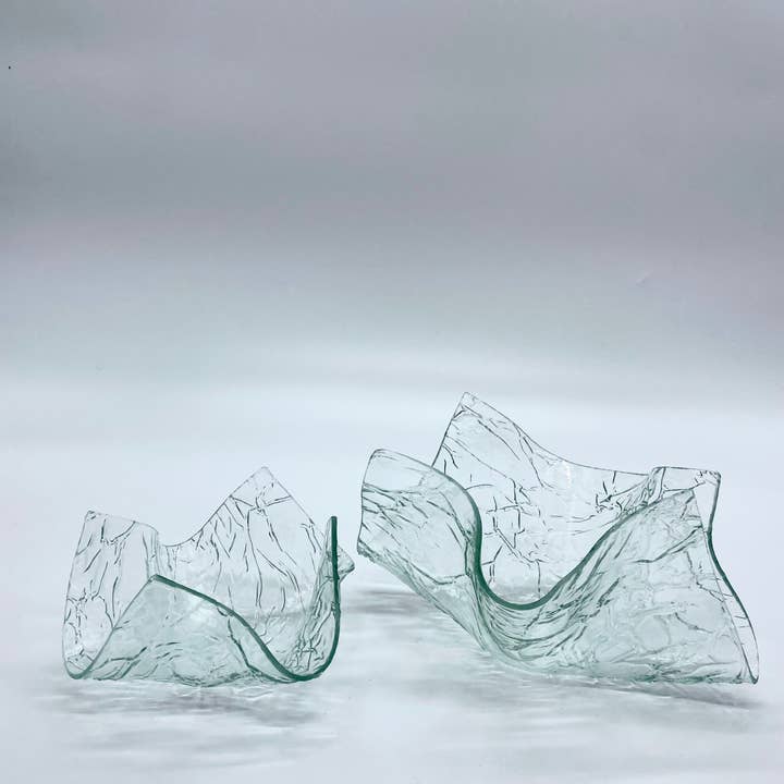 Glass Source Studios - Wholesale Candle Holder - "Desert Rose" Glass Votive Candle Holder