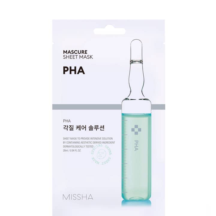 Masque feuille exfoliant MISSHA à la solution PHA pour la vente par TRENDING CORPORATE