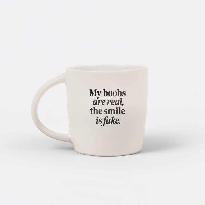 Die Brüste sind echt... Keramik-Kaffeetasse für den Großhandel von Jupiloom