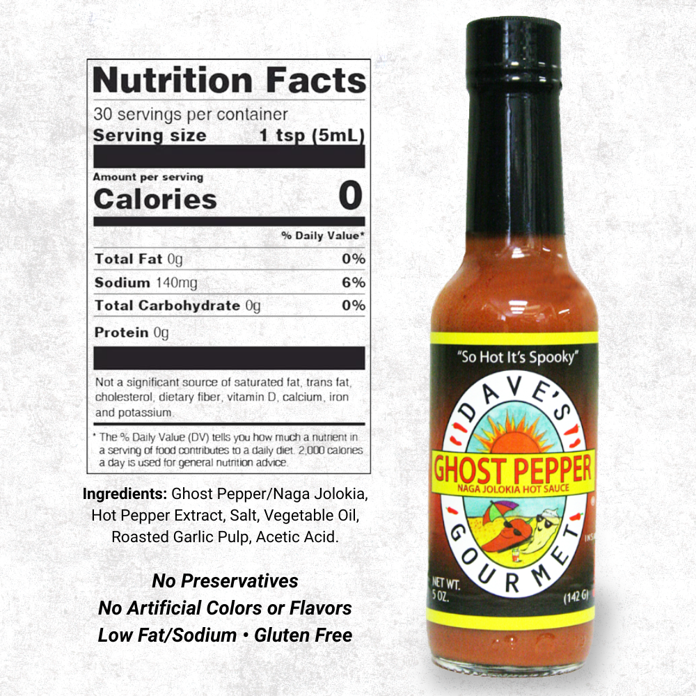 Dave’s Gourmet LLC - Wholesale Hot Sauce - Ghost Pepper Hot Sauce1