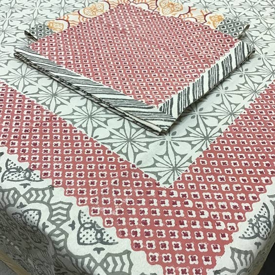 natural habitat - Wholesale Dinner & Cloth Napkin - Napkins Porto Tile Multi2