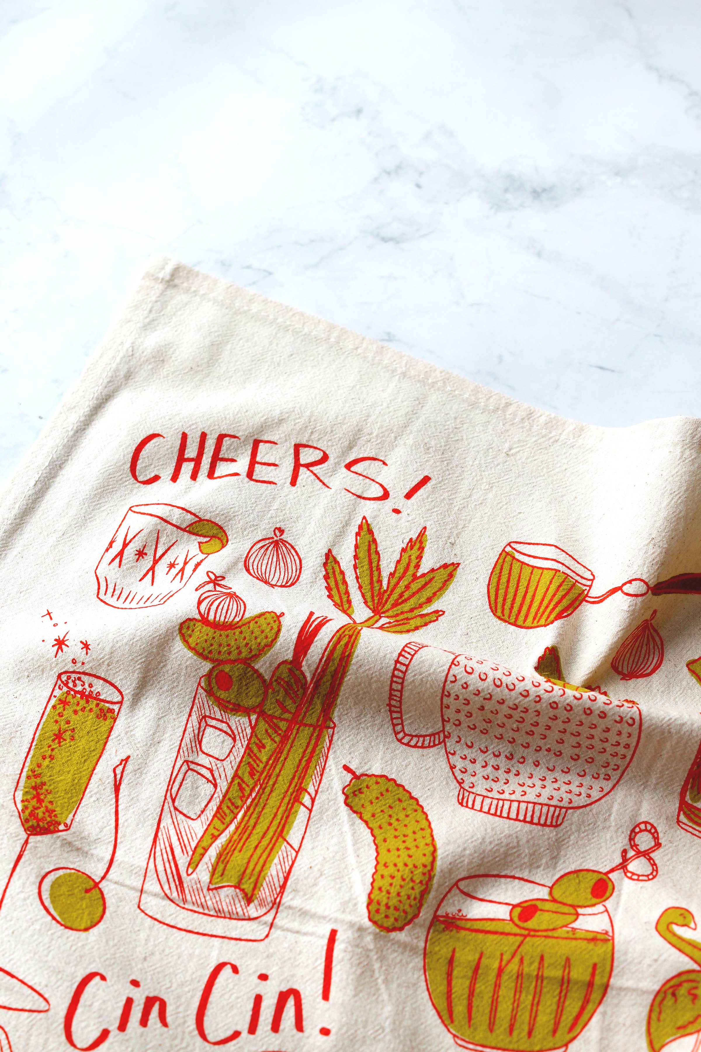 Calhoun & Co. - Wholesale Tea Towel - Cocktail Party Tea Towel5