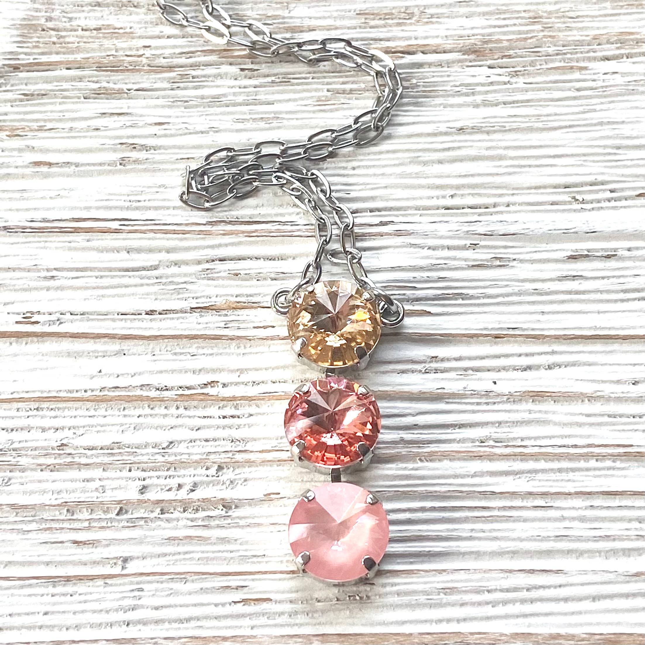 VB&CO Designs Handmade Jewelry - Wholesale Jewelry Set - Crystal jewelry coral crush Swarovski boutique flamingo10