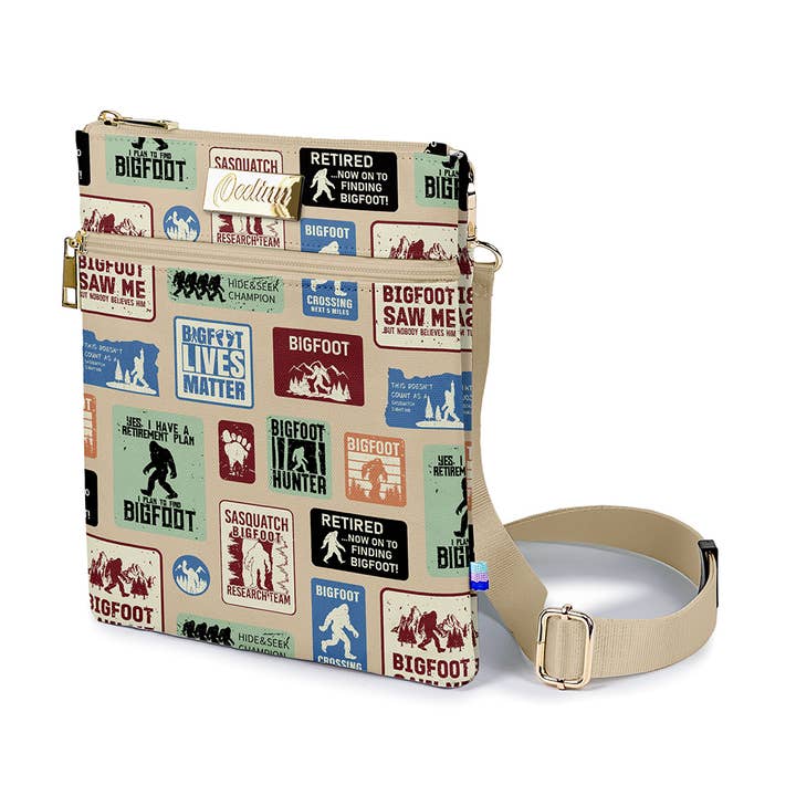 Sac bandoulière personnalisé Bigfoot OEELINN avec sangle réglable pour plus de confort pour la vente par OEELINN