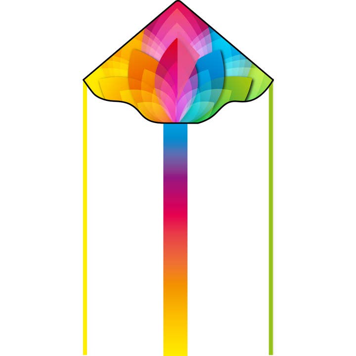 Cometa de Flor Arcoíris Ecoline Simple Flyer de 47" para venta al por mayor de HQ Kites & Designs