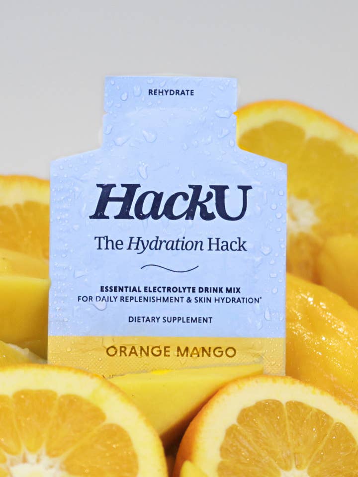 25pk INDIVIDUALS The Hydration Hack- Orange Mango for wholesale by HackU