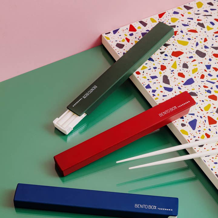 Square Chopsticks with Case for wholesale by TAKENAKA Bento Box
