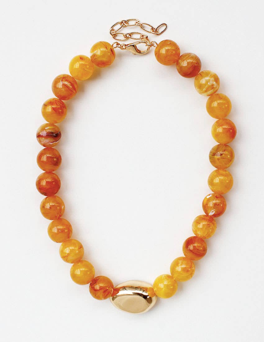 Pretty Persuasions - Vente Collier de perles - Collier à perles avec accent œil doré N254316