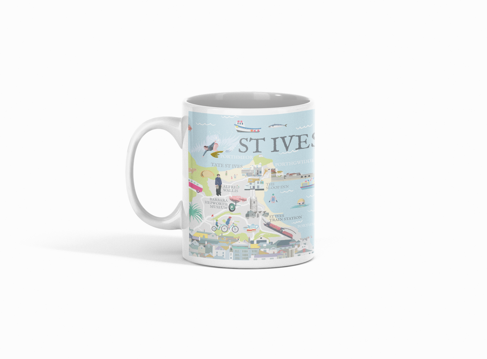 Betty Boyns Designs – wholesale Coffee mug – ILLUSTRATED MAP MUGS49