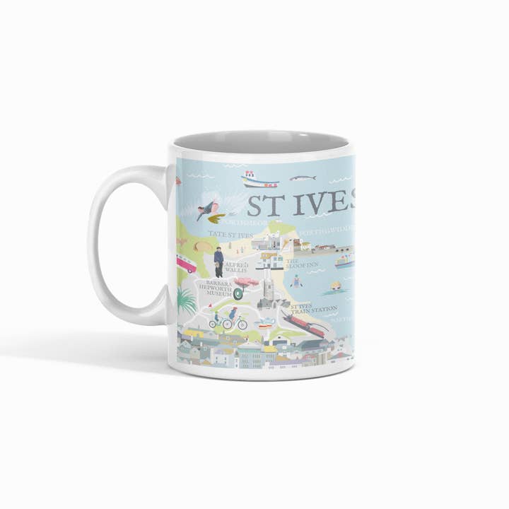 Betty Boyns Designs – wholesale Coffee mug – ILLUSTRATED MAP MUGS49