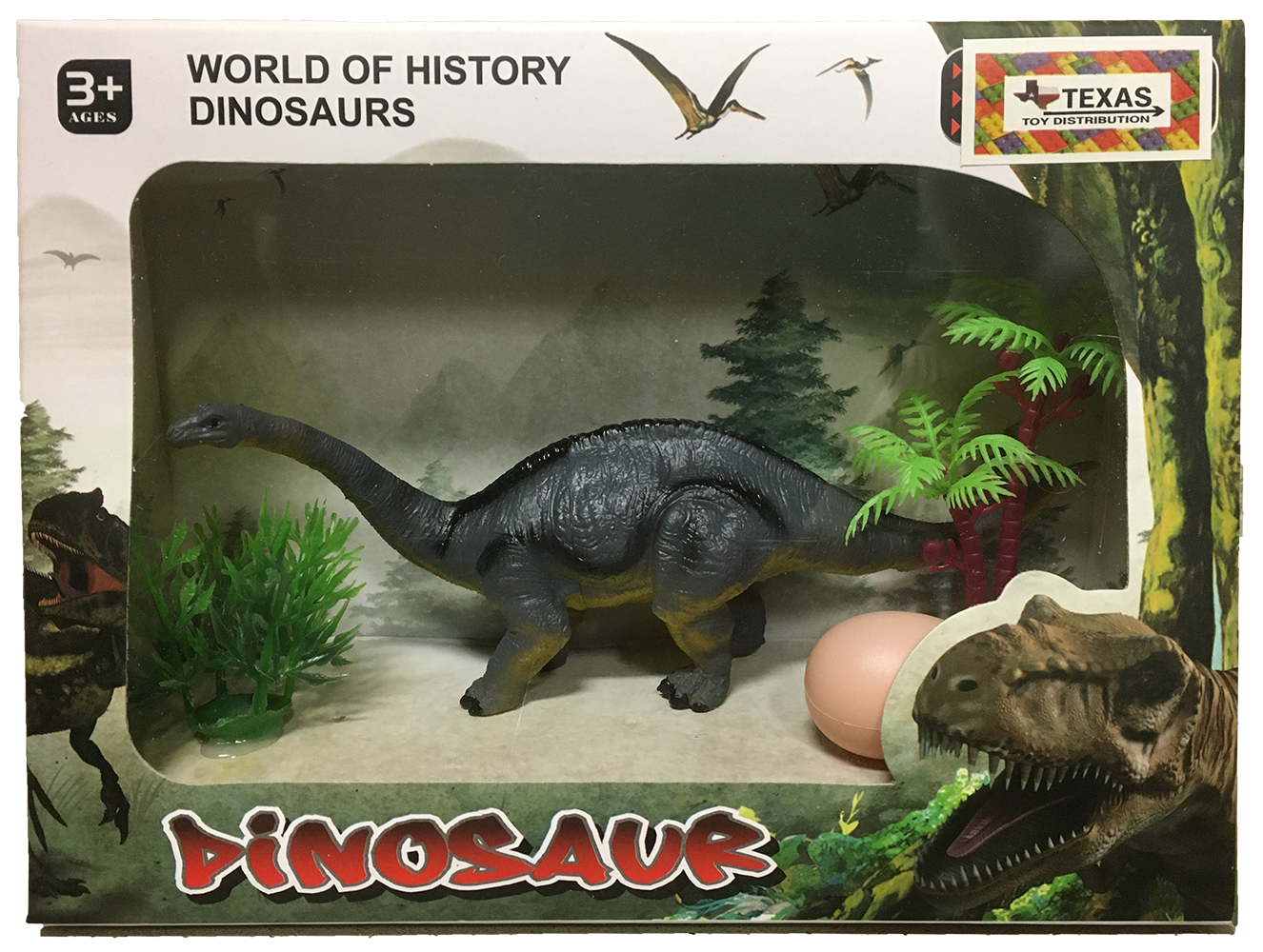 Texas Toy Distribution - Wholesale Toy Set - Kids - Dinosaur Plastic Models in Window Box1