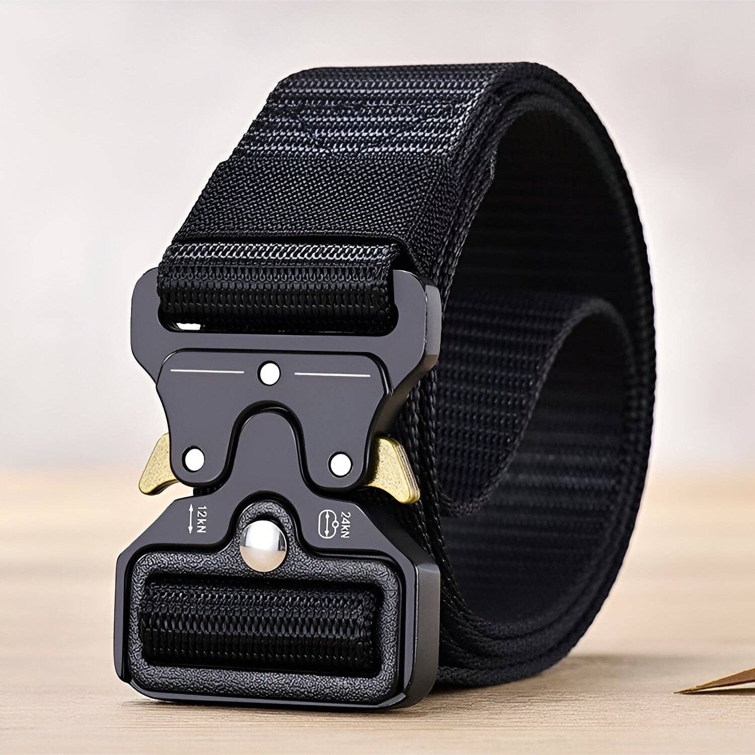 Ledsone - Wholesale Belt - Men's - Fabric Trim Men's Belt Adjustable Buckle Fit for Men Dress ~533715