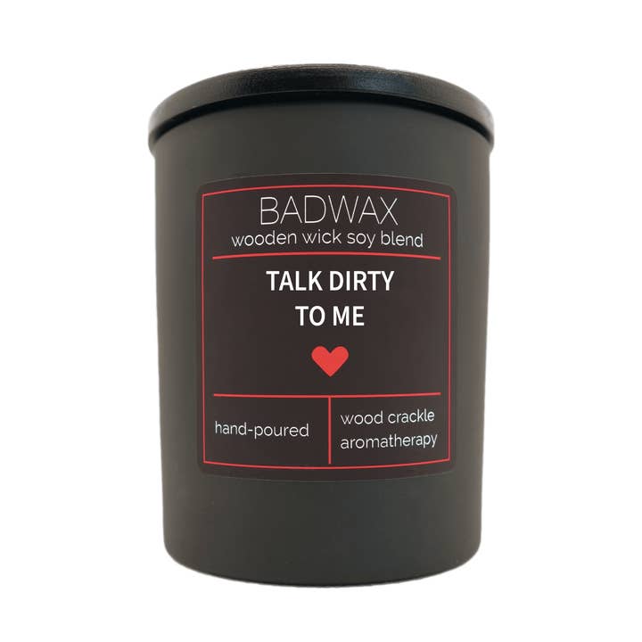 Talk Dirty To Me - Bougie Woodwick pour la vente par BADWAX®