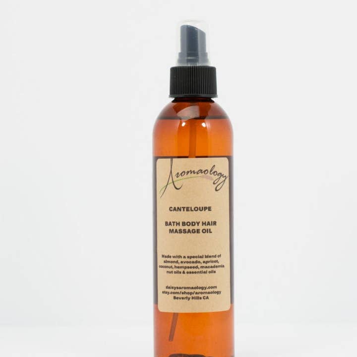 Canteloupe Scented Body Oil Spray for wholesale by Aromaology