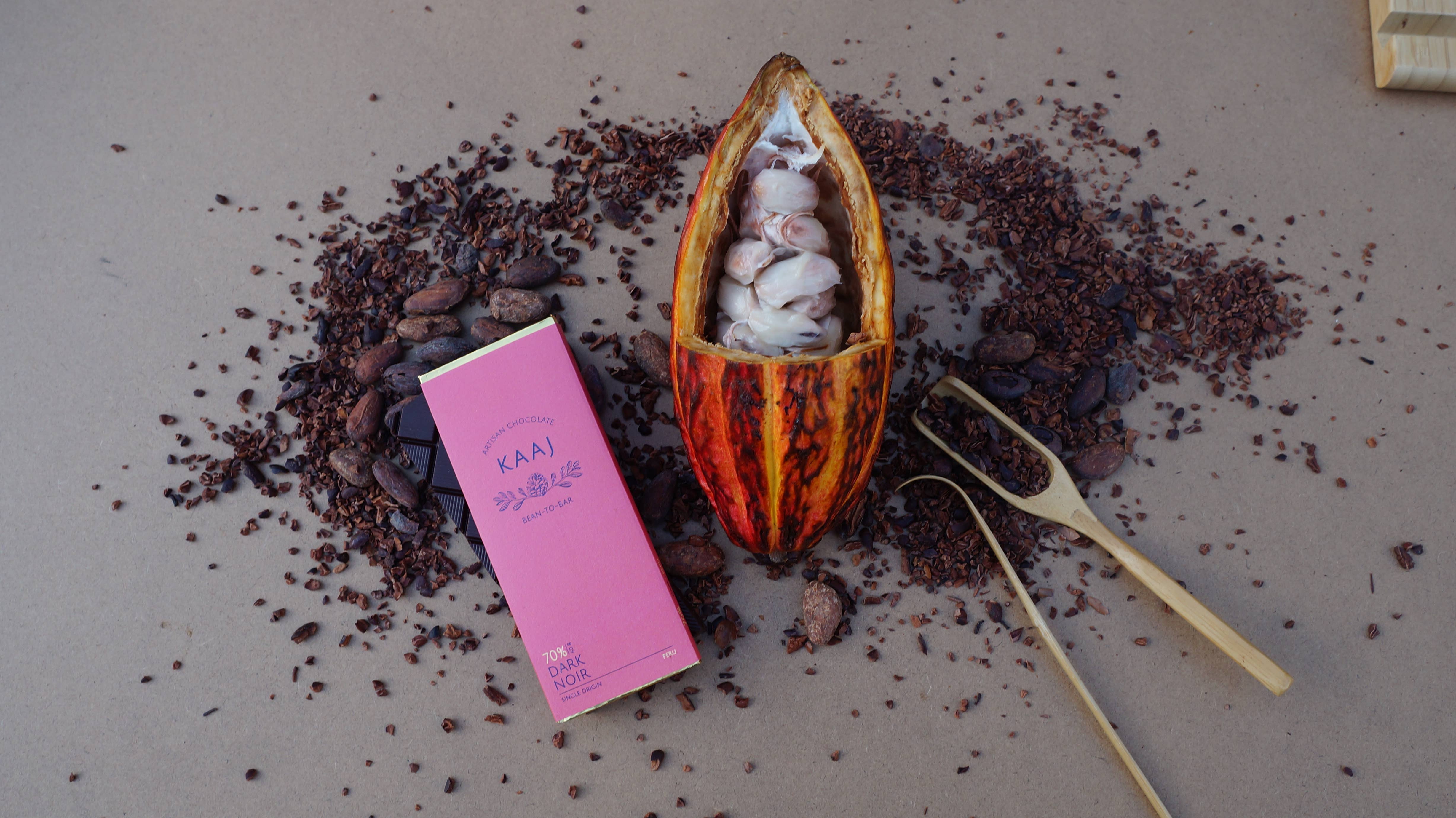 Kaaj Artisan Chocolate - Wholesale Chocolate Bar - Dark 70% Peru4