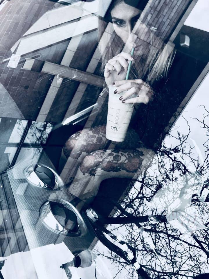 Malka Chic - Wholesale Tights - Women's - Skull and Roses Tattoo Sheer tights For Women Malka Chic1