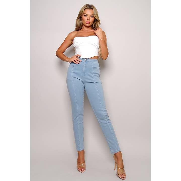 *Y2K* SOHO BIKER SKINNY JEANS for wholesale by CEFIAN FASHION