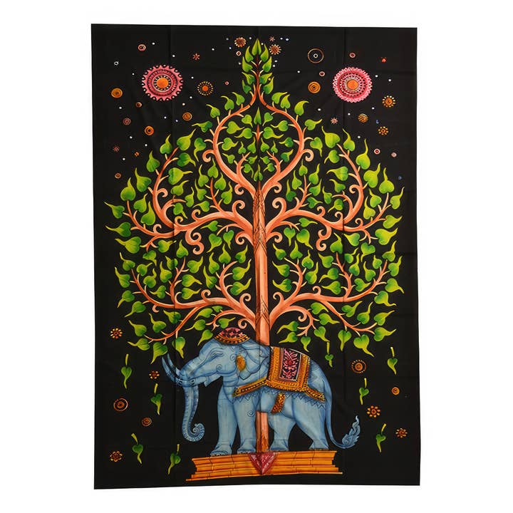 Tapeçaria Rei Elefante Reinante - Colcha por atacado de Gypsy Rose