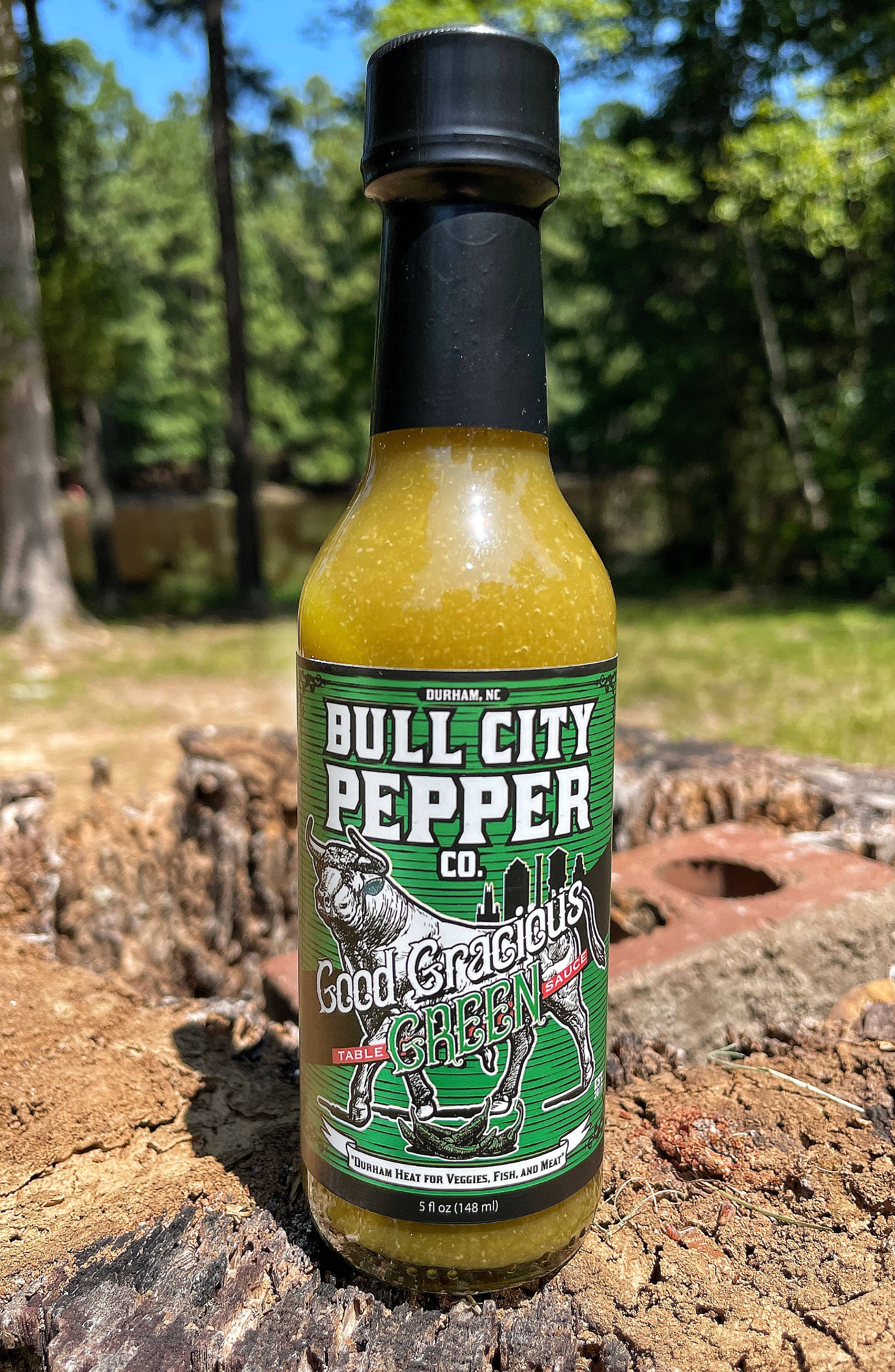 Bull City Pepper Co. – Großhandel Scharfe Soße – Gütiger Grüner Tischsauce - Packung mit 121