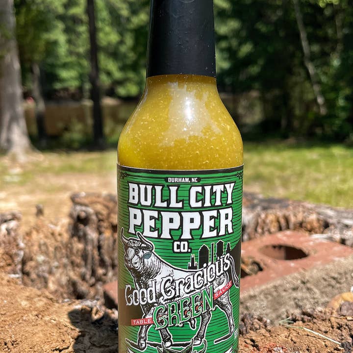 Bull City Pepper Co. – Großhandel Scharfe Soße – Gütiger Grüner Tischsauce - Packung mit 121