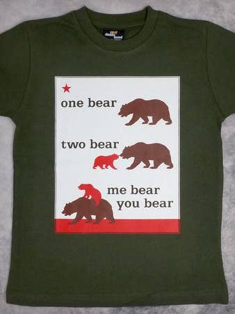 One Bear Two Bear Youth Boy T-shirt for wholesale by 24-7 Daddyhood
