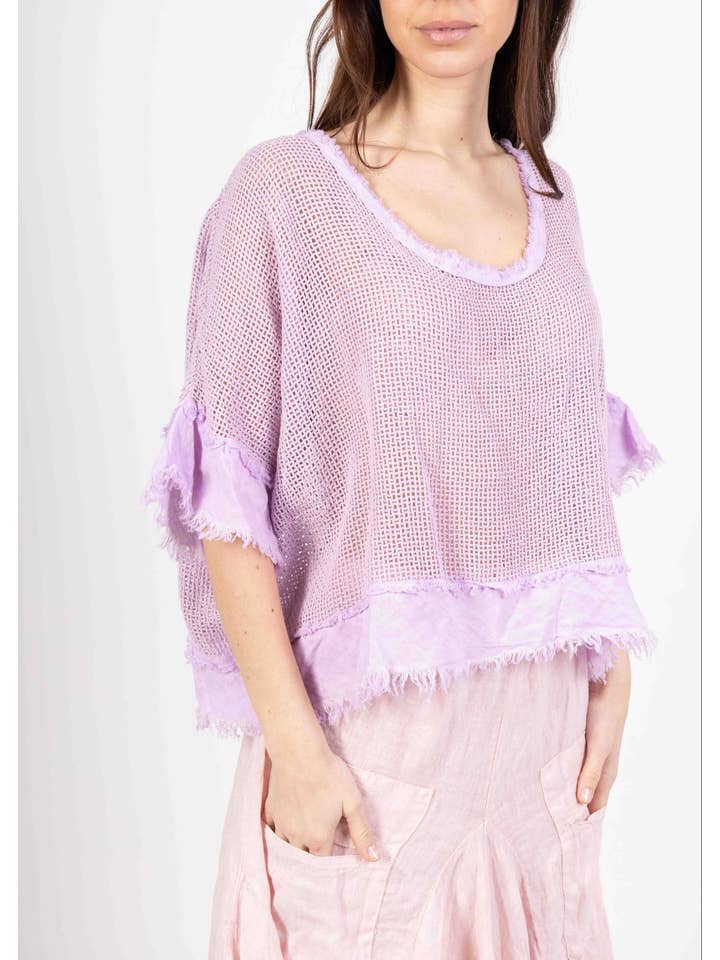 LINEN & COTTON HOUSE – Großhandel Bluse – Damen – TOP AUS BAUMWOLLSTRICK 23911 100 % BAUMWOLLE9