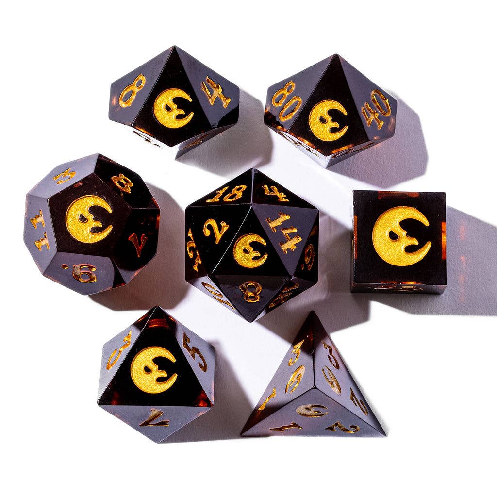 Avantris Entertainment - Wholesale Dice - The Crooked Moon - Resin Dice Set1