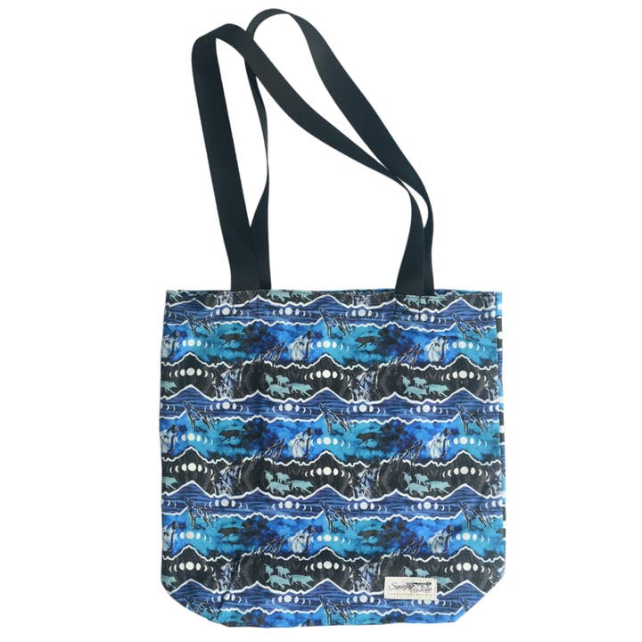 Wild Phase (Wolves) Canvas Shopping Tote for wholesale by Sipsey Wilder