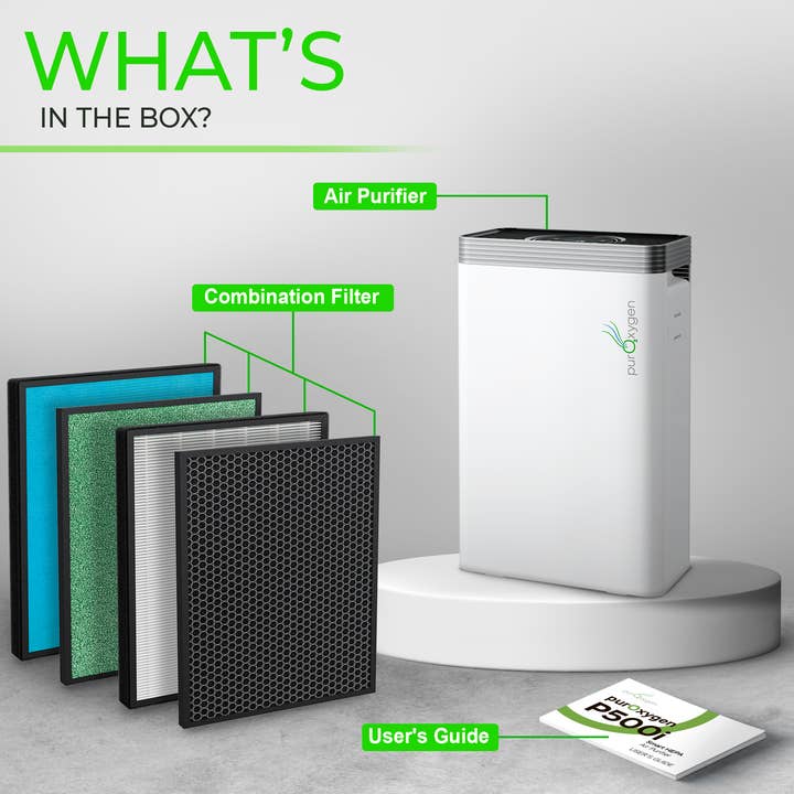 Productech - Wholesale Air Purifier - PURO²XYGEN P500 True Hepa Air Purifier, Wifi Control via App9