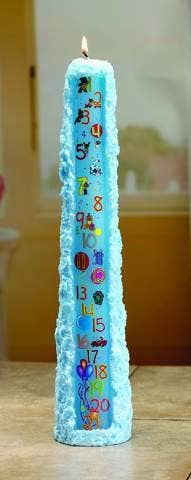 Biedermann & Sons - Wholesale Cake Candle - 15" Tall Blue Birthday Candle