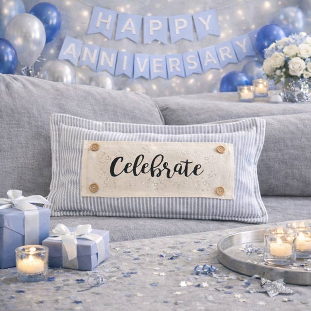 PillowPanels - Wholesale Lumbar Pillow - PILLOW ONLY (with insert) Gray/White Stripes TICKING PILLOW6