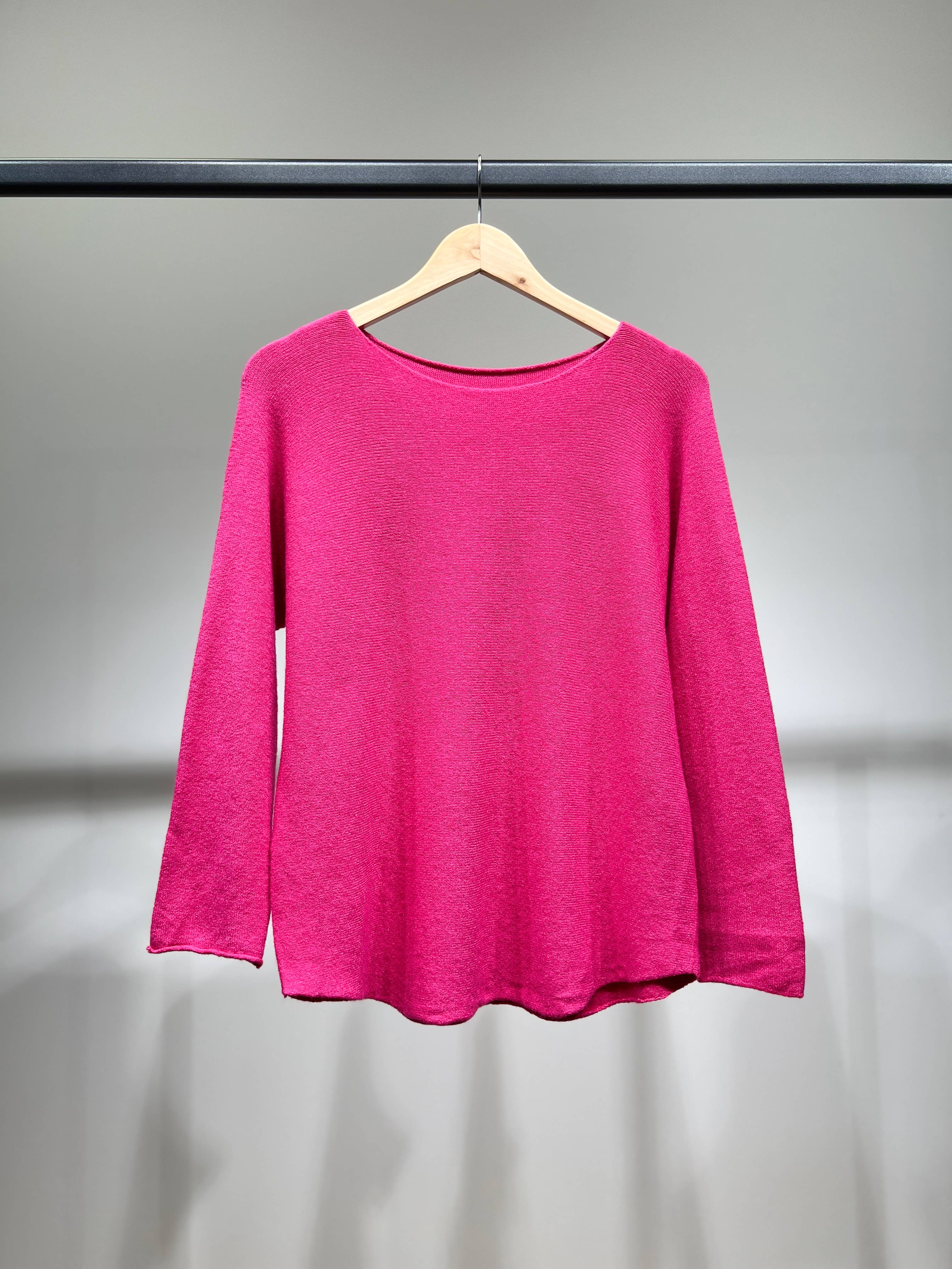 L'Emotion - Vendita all'ingrosso Maglione tricot - Donna - Maglione lavorato a maglia a maniche lunghe con scollo tondo in viscosa     17