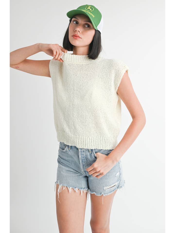 Emory Park - Wholesale Blouse - Women's - SLEEVELESS SWEATER TOP