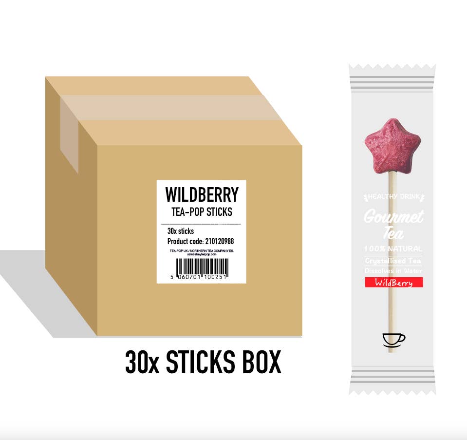 Northern Tea Company - Wholesale Tea Bags - 30 WildBerry Tea-Pop Sticks, Restaurant and Hotels