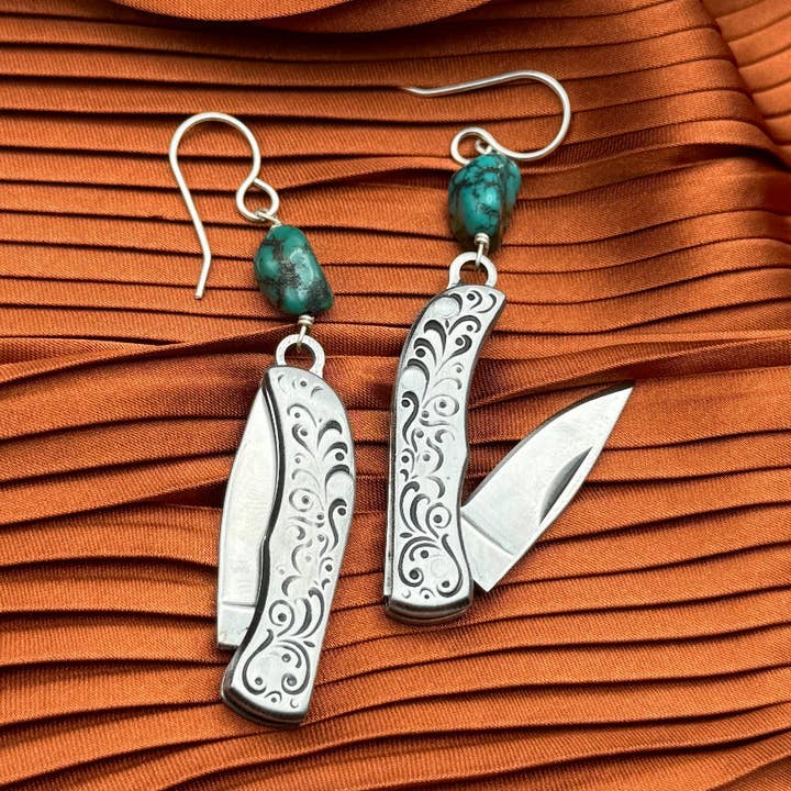 Handmade High Desert Earrings for wholesale by Fluff Hardware