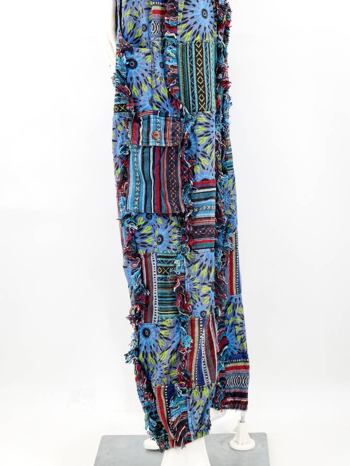 Himalaya Handmade - Wholesale Pants - Unisex - Cotton Hippie Handmade Harem Gheri Patchwork Fringe Bohemian Pants8