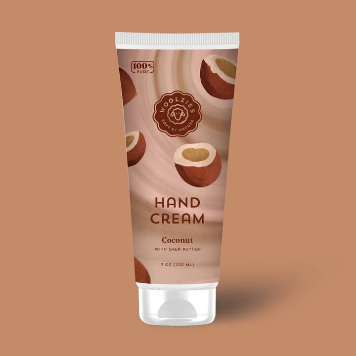 7 oz. kokosnød håndcreme for engroshandel hos Woolzies