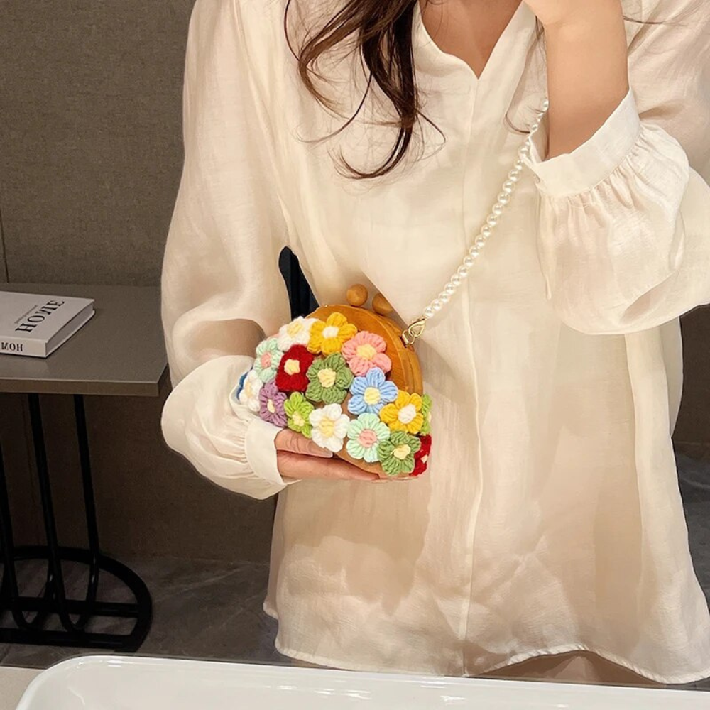 Ashlen - Wholesale Crossbody Bag - Women's - CROCHET FLOWER HANDBAG1