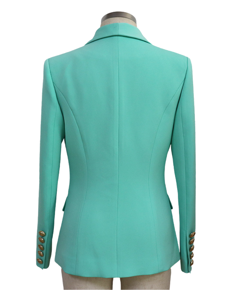 ALLARA - Wholesale Blazer - Women's - Maria Turquoise Blazer1