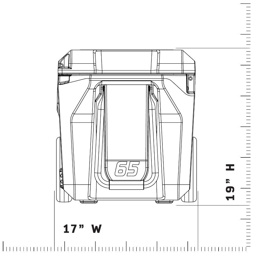 Wyld Gear - Vente Glacière/sac isotherme - Glacière à double compartiment de la série Freedom 65QT13