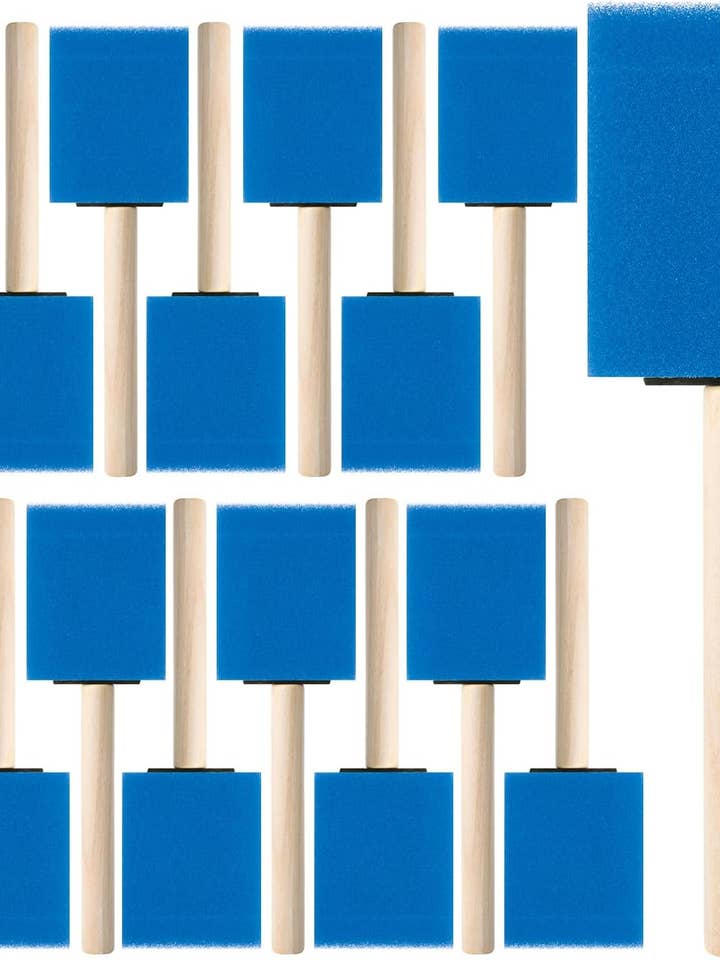 Bates- Foam Paint Brushes, 2", 16 Pack for wholesale by Bates Choice