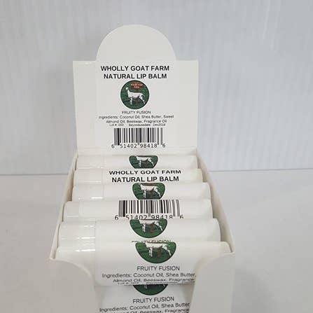 All Natural Lip Balm for wholesale by Wholly Goat Farm