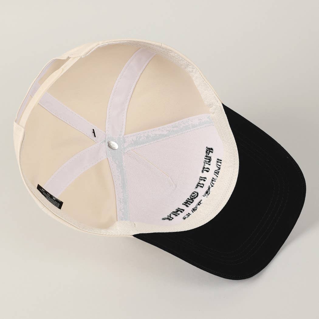 Fashion City - Wholesale Baseball Cap - Unisex - Put It On My Dad's Tab Embroidery Two-Tone Hat9