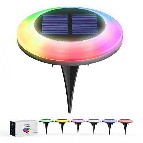 OutdoorSolarOutlet - Wholesale Outdoor/Lawn Light - Colorize Solar Lights Color Change Waterproof Ring Lights In-Ground