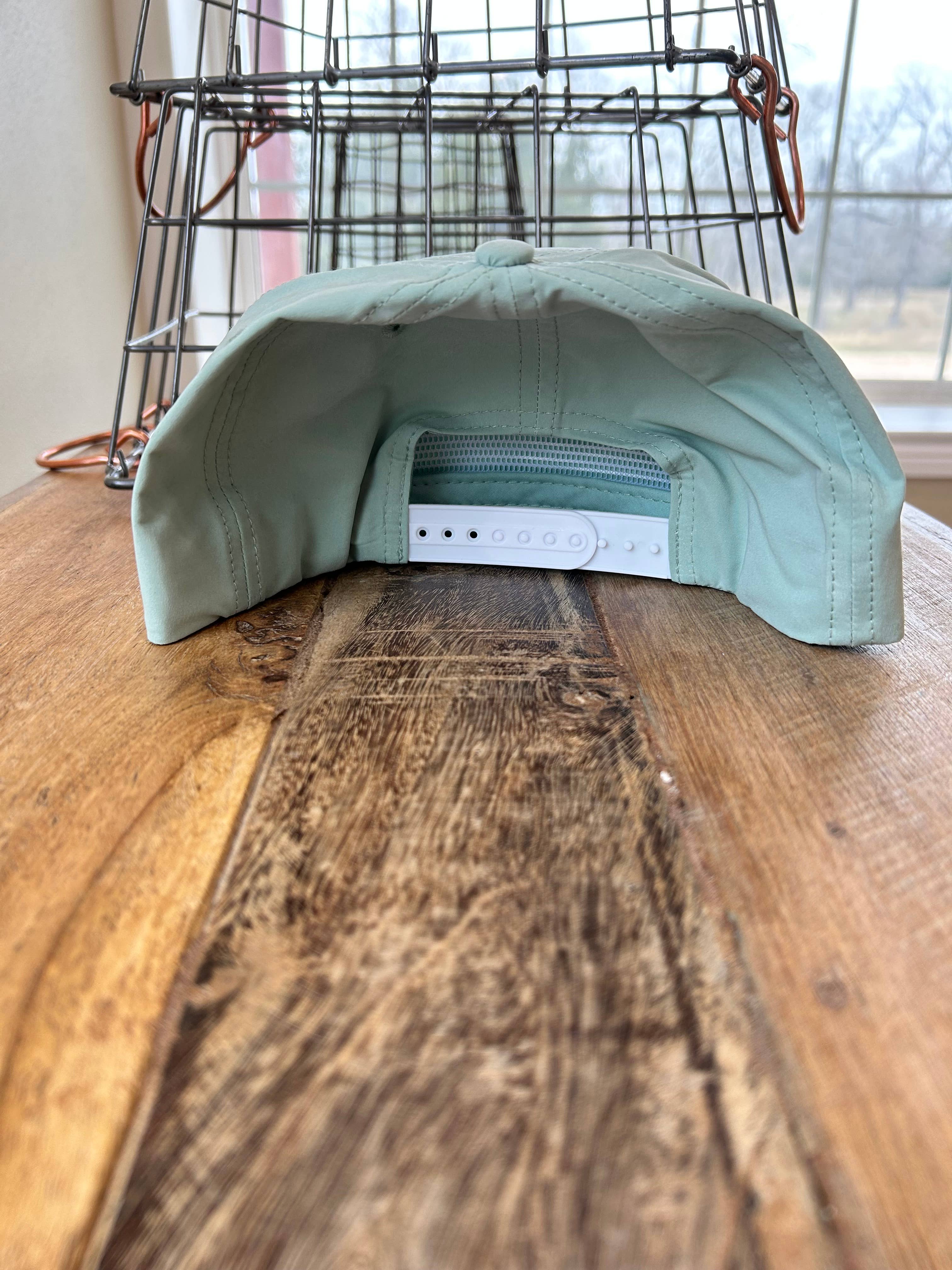 Vibes Hat Company - Wholesale Flat Brim Cap - Unisex - Vibes Retro Rope Hat- Sage | Hat Bar | Blank Caps5